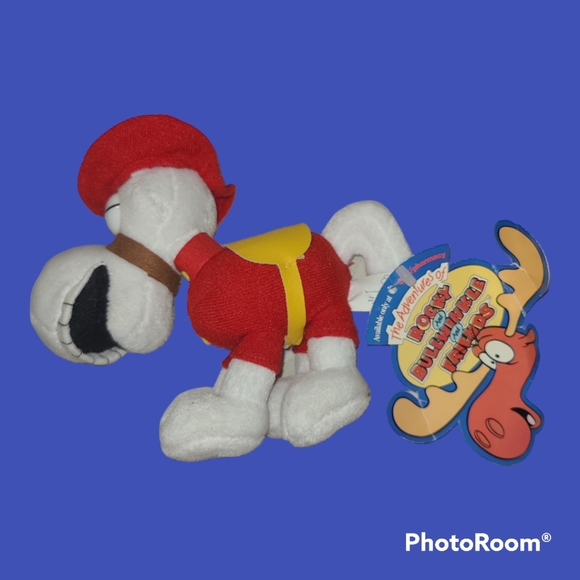 Vintage 1999 Rocky & Bullwinkle Show Dudley Do Right Horse 7" Plush Stuffed Toy - Picture 2 of 4